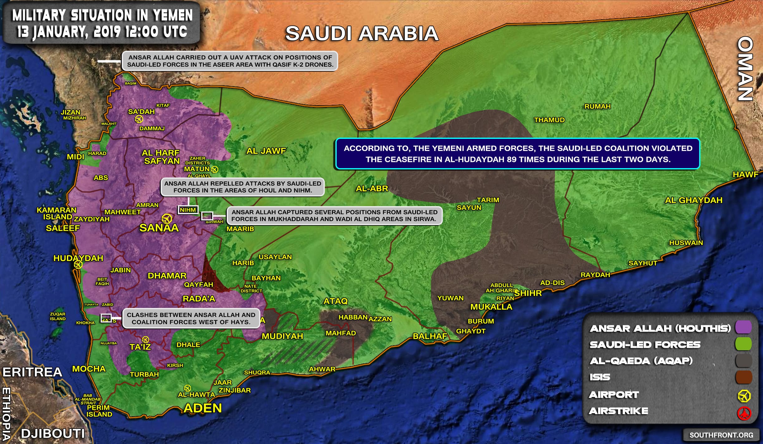 Mapy konfliktov Sýria - Afghanistan - Yemen ku 13.1.2019 4