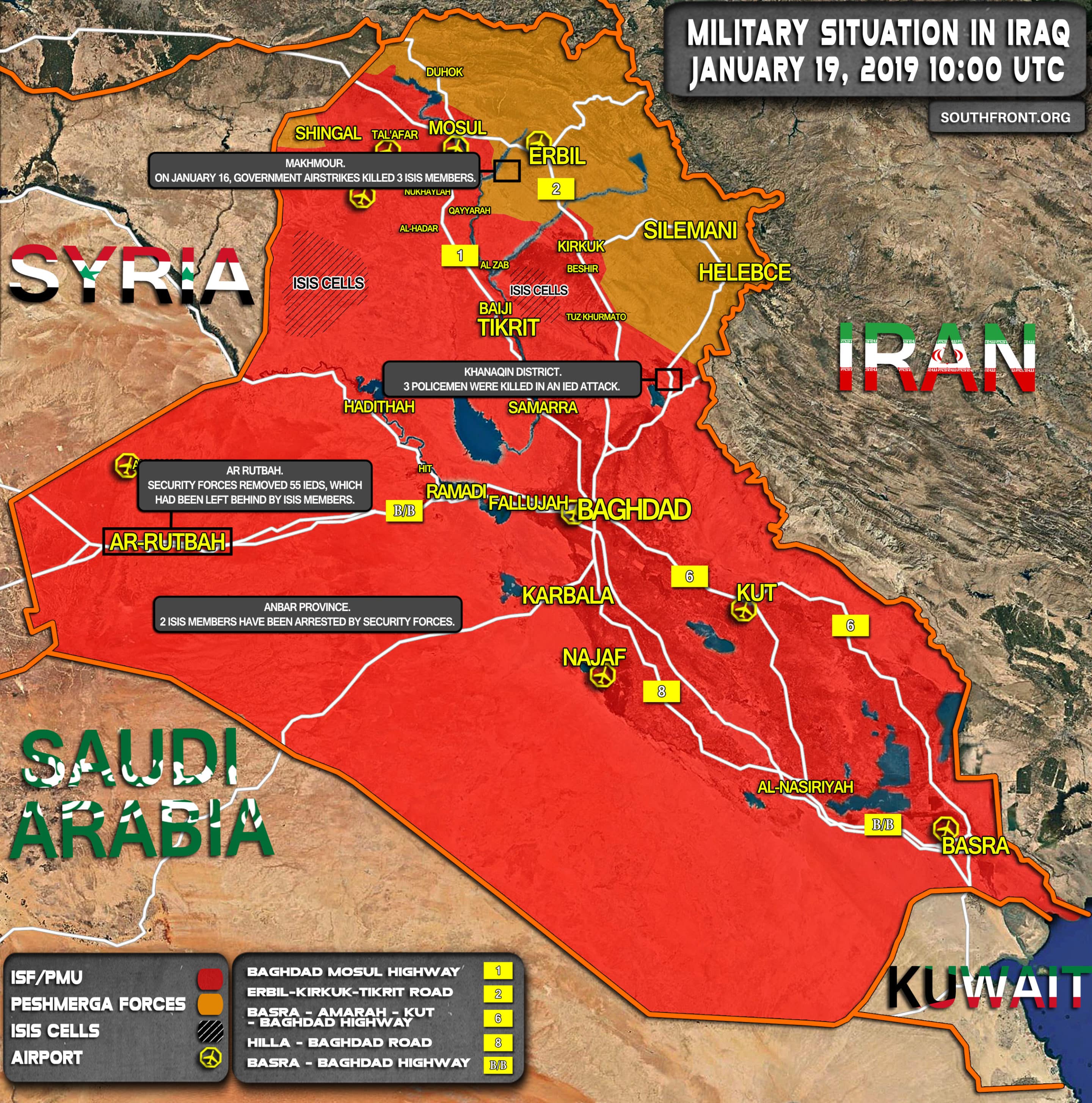 AKTUALIZÁCIA MAPY: VOJENSKÁ SITUÁCIA A OPERÁCIE PROTI ISIS V IRAKU 1