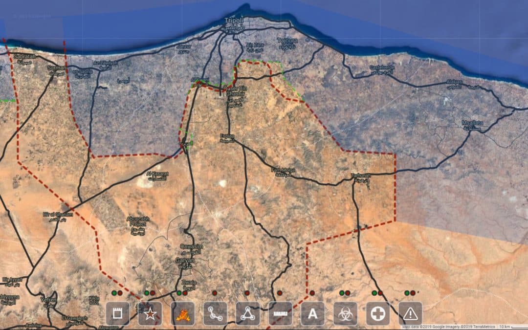 MAP UPDATE: POKROKY LÍBYJSKEJ NÁRODNEJ ARMÁDY V ÚTOKU NA TRIPOLIS